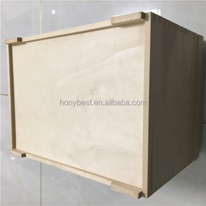 Natural Pine Wood Gift <strong>Box</strong> Container <strong>Toy</strong> Chest Large Unfinished Wooden Storage <strong>Box</strong> <strong>with</strong> Hinged <strong>Lid</strong> for DIY Crafts Home Storage - Product Image 5