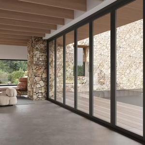 Porte patio coulissante en aluminium multi-panneaux moderne personnalisée avec double vitrage trempé 5+12A+5mm certifié AS2047 - Product Image 5