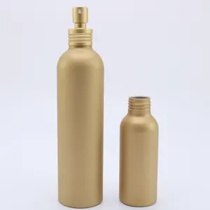 30ml 50ml 100ml 120ml 150ml 250ml Customized Cosmetic Empty Matte Black Aluminum Spray Bottle With Black Sprayer