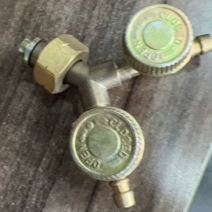 Vanne à aiguille en cuivre pour bouteille de gaz, raccord en T, installation manuelle YV 07, température normale - Product Image 2