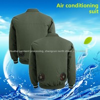 Camouflage climatisé pour hommes équipé d'un ventilateur de refroidissement Rechargeable résistant aux plis Vêtements de