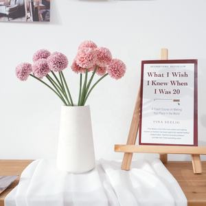 批发9头人造丝蒲公英金球菊花花束婚礼节日家居装饰毕业复活节 - Product Image 3