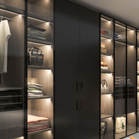 Bande lumineuse LED en aluminium intégrée avec détecteur de mouvement pour armoire, placard, TV, bibliothèque, présentoir