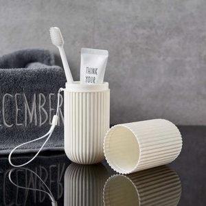Travel Portable Toothbrush Cup Bathroom Toothpaste Holder <b>Storage</b> Case Box Organizer Travel <b>Toiletries</b> <b>Storage</b> Cup New Creative - Product Image 5