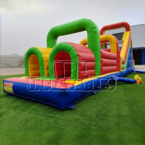 Parcours d'obstacles <span class=keywords><strong>gonflable</strong></span> géant en PVC de qualité commerciale, épaisseur 0,55 mm, pour enfants et adultes, idéal pour les fêtes foraines et la <span class=keywords><strong>location</strong></span> extérieure - Product Image 1