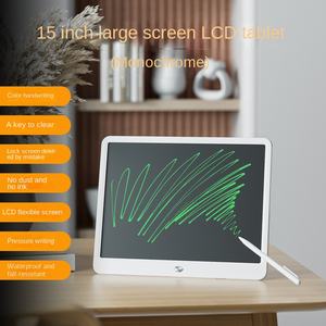 Tavolo da disegno LCD per bambini da 15 pollici grande schermo <span class=keywords><strong>lavagna</strong></span> per scrittura a mano <span class=keywords><strong>cancellabile</strong></span> per gli occhi neri memory pad piccola <span class=keywords><strong>lavagna</strong></span> - Product Image 6