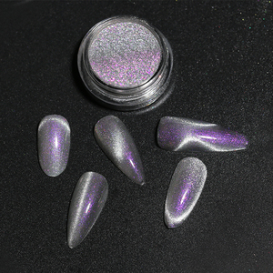 Vernis à ongles en gel UV effet œil de chat Aurora, poudre acrylique pour nail art - Product Image 5