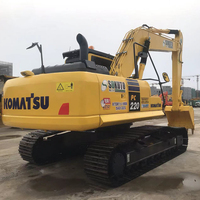 Excavadora de orugas Komatsu usada más vendida, súper condición de trabajo, motor central, bomba de Motor, caja de cambios PLC