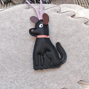 Charme de sac de chien de dessin animé mignon, mode créative, porte-clés de voiture en cuir PU, ornement suspendu - Product Image 6