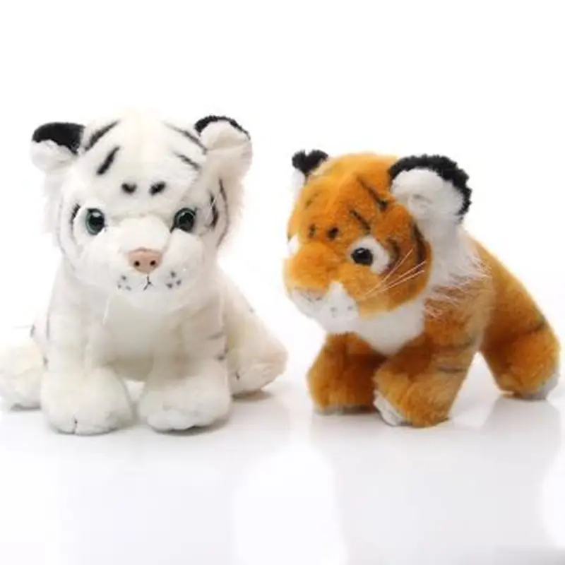 Dropshipping simulated lifelike plush toy tiger stuffed animal