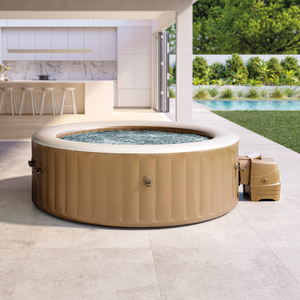 Cómoda <span class=keywords><strong>Piscina</strong></span> de Hidromasaje Inflable, Spa para 4 Personas, Bañera Redonda Grande - Product Image 1