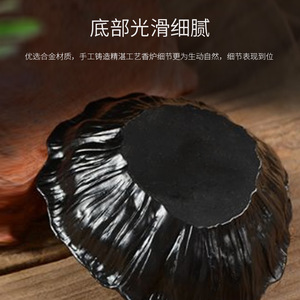 Brûleur d'encens en forme de capsule de lotus, fait main, style antique, pour cérémonie du thé, usage domestique, brûleur de bois de santal et d'agarwood, design créatif - Product Image 4