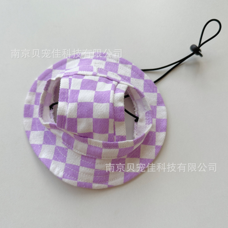 Purple and white chessboard