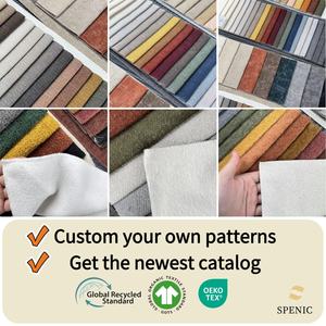 Tela de Chenilla de Alta Calidad en Existencia, Tela de Tapicería Bouclé, Tela de Malla Estampada para Cojines de Sofá - Product Image 5