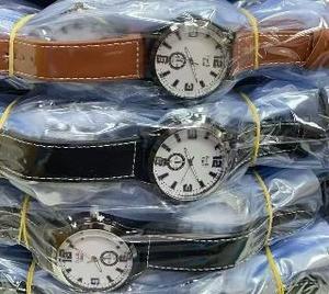 Reloj Inteligente Mlalaba de Moda con Caja de Acero Inoxidable, Correa de Cuero, Resistente al Agua, Esfera Redonda para Hombre - Product Image 3