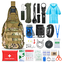 Mochila de Emergencia XUANLAN con Suministros de Primeros Auxilios, Equipo para Pesca y Viajes al Aire Libre