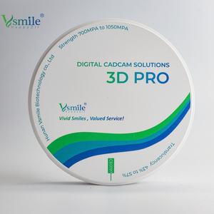 บล็อกเซอร์โคเนียสำหรับทันตกรรม vsmile 3D โปรหลายชั้น CAD CAM วัสดุ A1 A2 A3เปิดระบบ98x10-25mm ได้รับการรับรอง CE ความแข็งแรงสูง - Product Image 5