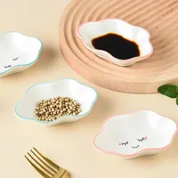 Céramique Mignon Nuages Trempette Sauce Plat Hot Pot Assaisonnement Plats Salade Bol Vaisselle Cuisine Vinaigre De Soja Serpent Assiette À Dessert