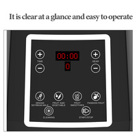 Mixeur de table à vitesse variable Happy Partner en acier inoxydable pour smoothies, jus et aliments – Mixeur électrique de cuisine