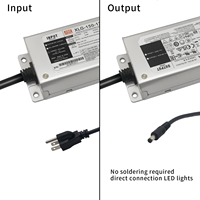 150W 300W 600W controladores de iluminación LED al aire libre impermeable 12V 24V 48V meanwell fuente de alimentación del controlador led