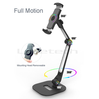 205D multifonction 360 Rotation 4-13 pouces tablette PC Support téléphone Mobile Base en métal universel pliable paresseux tablette Support