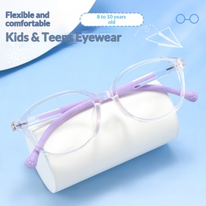 Montatura per Occhiali da Vista Flessibile per Adolescenti e Bambini 52205, Ultraleggera, Quadrata, con Montatura Completa in TR, per il Controllo della Miopia, per Ragazzi e Ragazze, Studenti con Viso Rotondo - Product Image 5