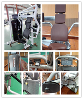Machine commerciale LD-7005 pour curls et extensions assis, appareil d'entraînement des jambes 2-en-1 à charges à disques pour centres de fitness