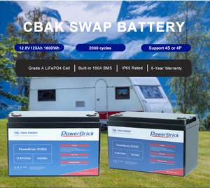 CBAK 12.8V 125Ah LiFePO4 液体電池モジュール 2000サイクル 高サイクル寿命 耐久性バッテリーパック -20～60℃ 121250 - Product Image 3