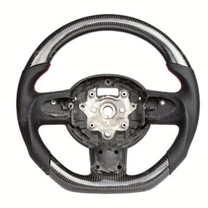 Volante de Coche Personalizado de Cuero y Fibra de Carbono Forjada para <span class=keywords><strong>Mini</strong></span> <span class=keywords><strong>Cooper</strong></span> Jcw R50 R52 R53 R55 R56 R57 R60 R61 F55 F56 F57 F54 F60 - Product Image 2