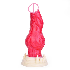 Vendita calda NNSX cane Dildo silicone realistico dildo pene forte stimolazione alieno Dildo cane che vibra con grande nodo per G Spot - Product Image 4