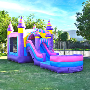 Château gonflable arc-en-ciel licorne coloré, trampoline de saut, bâche en PVC 0,55 mm, protection UV, ignifuge, personnalisable - Product Image 4