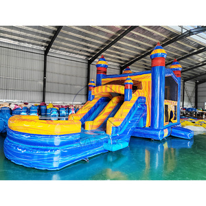 <span class=keywords><strong>Château</strong></span> gonflable d'extérieur avec toboggan rebondissant, garde-corps amovible, PVC brillant, <span class=keywords><strong>château</strong></span> gonflable imperméable pour enfants - Product Image 3