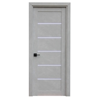 Salle de bains moderne Design Chambre à coucher Invisible Intérieur Mdf Insonorisé Bois Pvc Porte avec verre