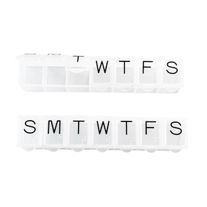 Promotional Size Plastic Pill Box Storage Cases at Prices and Cute Weekly Pill Box Organizer 7 Days With Logo