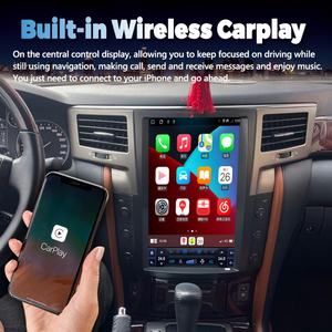 Écran Tesla Android 11 de 13,6 pouces pour LEXUS LX570 2007-2015, autoradio 1Din, lecteur multimédia stéréo vidéo, GPS, unité principale, Carplay - Product Image 2