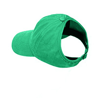 Gorra de béisbol de algodón lavado para mujer, estilo vintage, ligera, transpirable, para deportes al aire libre, con orificio para cola de caballo