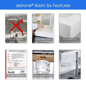 Lavabos de salle de bain en marbre blanc de style européen, lavabo de luxe en marbre blanc pour comptoir - Product Image 5