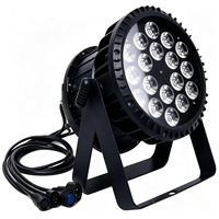 Projecteurs LED PAR 18*18W RGBWAUV 6-en-1 étanches IP65 pour événements extérieurs, projets et discothèques