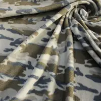 Benutzer definierte militärische Tarnung Druck gestrickt Polyester billig Polar Fleece Stoff Großhandel für Jacke