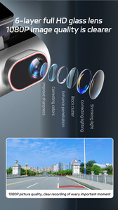 Camera hành trình ô tô 3.16 inch 1080P, tầm nhìn ban đêm, 3 kênh, camera trước và sau, phụ kiện ô tô, góc rộng - Product Image 3