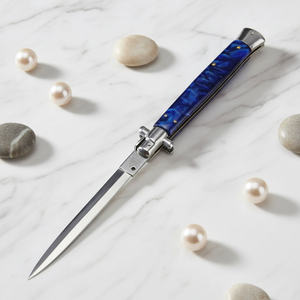 OK-4025 Vendita Diretta dalla Fabbrica Coltello a Scatto Tattico Padrino AKC Mafia Italiana Big Boy da 33 cm per Autodifesa e Sopravvivenza - Product Image 5