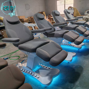 Cama de Masaje para Salón de Uñas, Extensión de Pestañas Curvada, Eléctrica, con 3 o 4 Motores, Cama Facial para Belleza y Pestañas con Control de Pie, <span class=keywords><strong>la</strong></span> Más Popular - Product Image 3