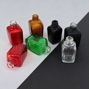 Vente en gros d'usine - Flacons compte-gouttes carrés en verre transparent dégradé personnalisés de 30 ml, 60 ml, 100 ml - Emballage cosmétique - Contenant vide - Product Image 2