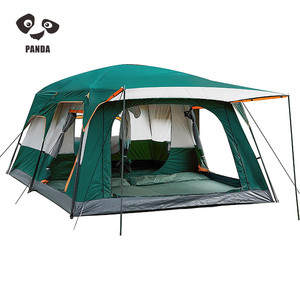 Carpa Familiar para Acampar - Carpa de Verano de Tela Oxford con Doble Capa, Dos Dormitorios y Sala de Estar, Impermeable - Product Image 2