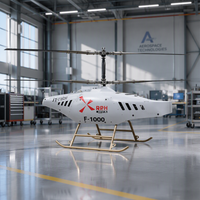 Hélicoptère Coaxial Sans Pilote F-1000 de Classe Tonne pour Charges Lourdes, 2400 kg MTOW, 1500 kg de Charge Utile, Portée 300-500 km, UAV