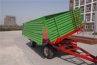 Haute qualité 5x8 hydraulique benne remorque tracteur agricole utiliser 24 \ "côtés 5,200lb essieu nouvelle Construction engrenages freins Agriculture