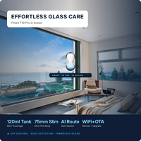 Robot Nettoyeur de Vitres FMART T10Pro en Promotion – Multi-surfaces (Verre, Carrelage, Miroir, Bois, Marbre) avec Double Tampon Microfibre