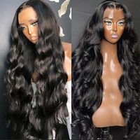 Perruques sans colle en cheveux naturels vietnamiens bruts, perruques ondulées en cheveux humains, perruques frontales en dentelle HD
