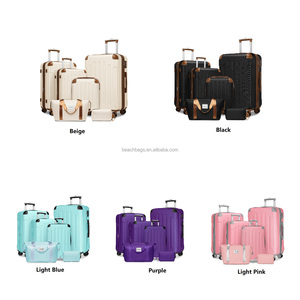 Ensemble de Bagages 6 Pièces de Luxe Personnalisé et Extensible, Conception Multifonctionnelle Offrant un Grand Espace, Matériau ABS avec Roues Pivotantes à 360° et Verrou TSA - Product Image 6