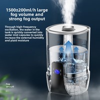 Humidificateur industriel à ultrasons avec fonction de minuterie, idéal pour la maison, les pépinières, les restaurants, les ateliers, faible bruit (36 dB), capacité de 10 L